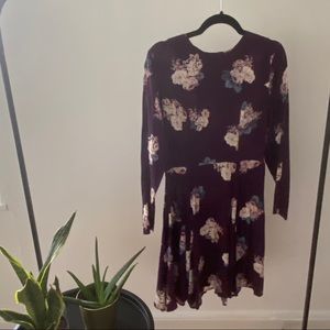 Dark floral dress
